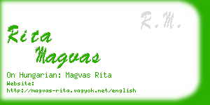 rita magvas business card